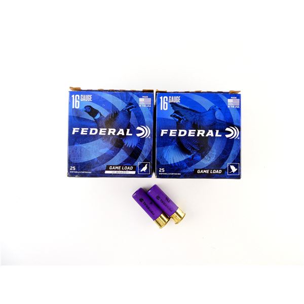 FEDERAL 16 GAUGE 2 3/4' SHOT SHELL AMMO LOT