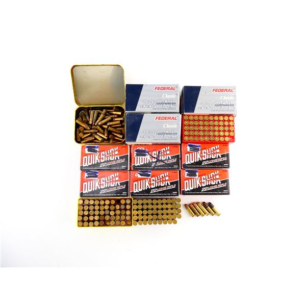 ASSORTED .22 LONG AND .22 LR AMMO LOT
