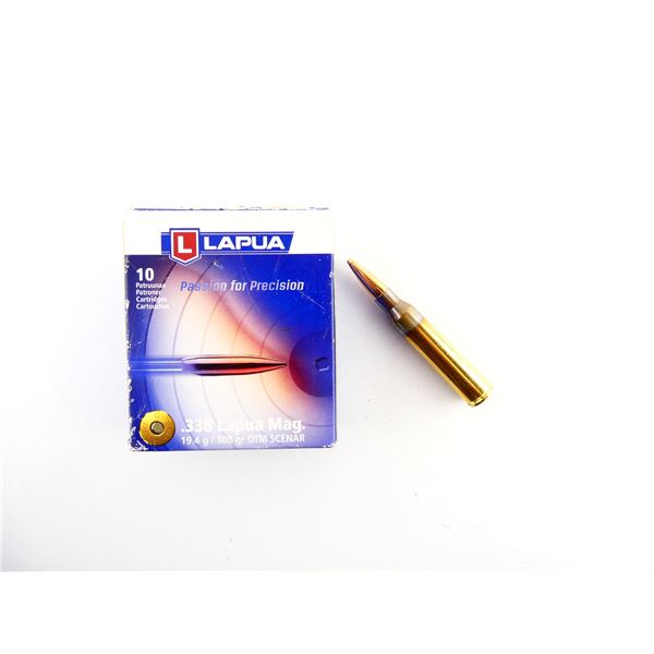 LAPUA .338 LAPUA MAG AMMO LOT