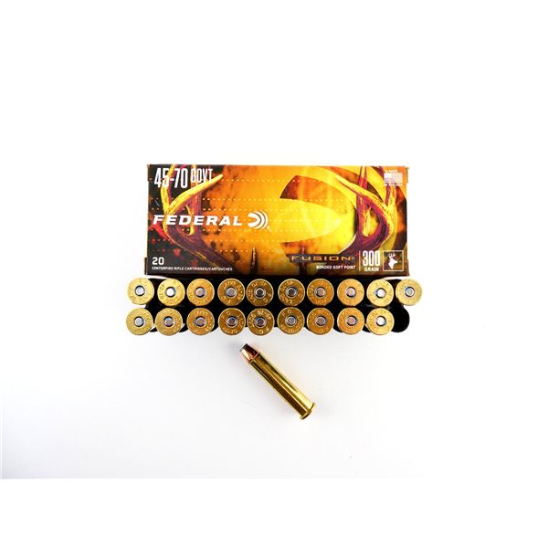 FEDERAL FUSION .45-70 GOVT AMMO LOT