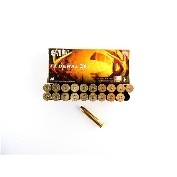 FEDERAL FUSION .45-70 GOVT AMMO LOT