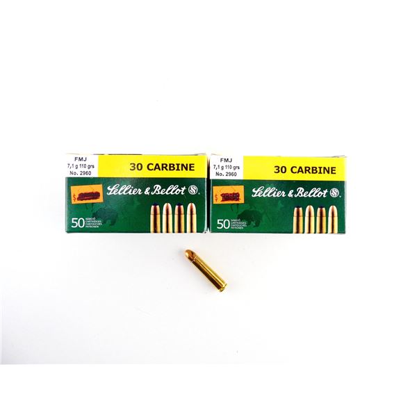 SELLIER & BELLOT .30 CARBINE AMMO LOT