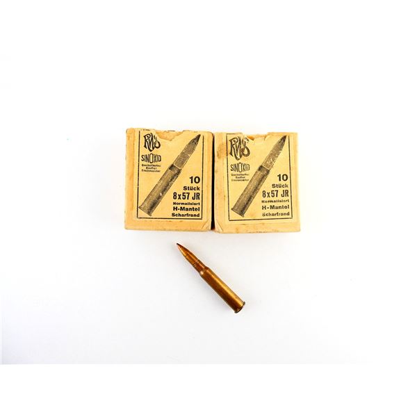 RWS 8X57JR AMMO LOT