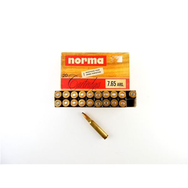 NORMA 7.65 ARG AMMO LOT