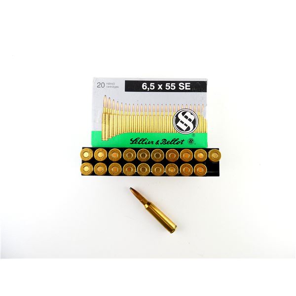 SELLIER & BELLOT 6.5X55 SE AMMO LOT