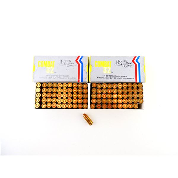 HANSEN .32 ACP COMBAT AMMO LOT