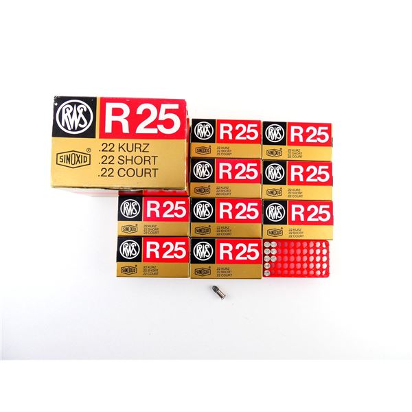RWS R 25 .22 SHORT AMMO LOT
