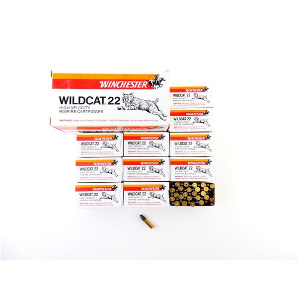 WINCHESTER WILDCAT .22 LR AMMO LOT