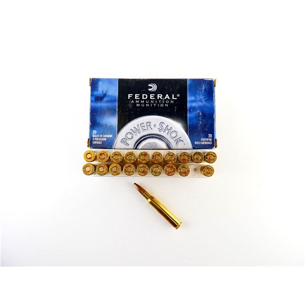 FEDERAL .30-06 SPRG AMMO AND NON-PRIMED BRASS CASE LOT