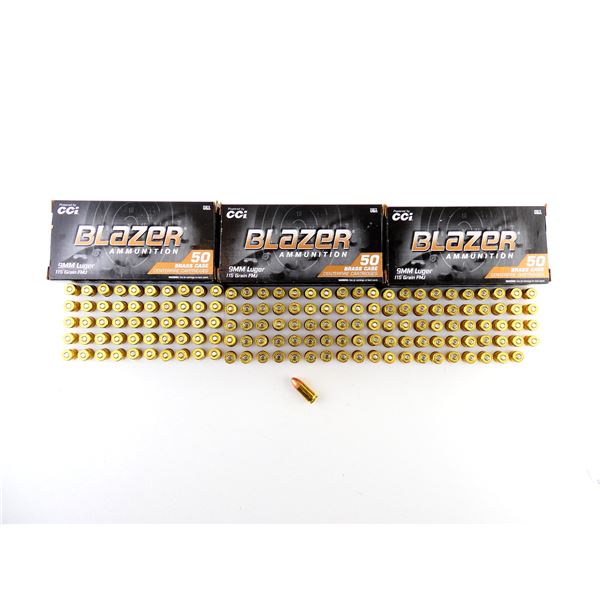 BLAZER 9MM LUGER AMMO LOT