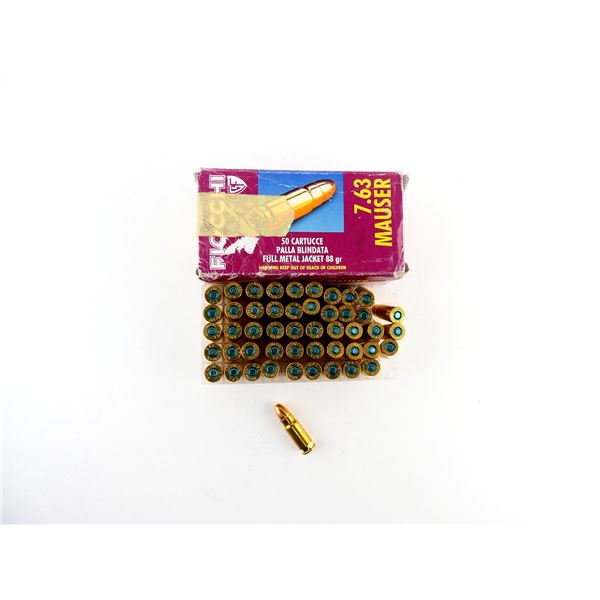 FIOCCHI 7.63 MAUSER AMMO LOT