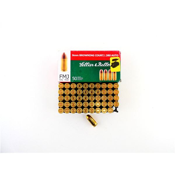 SELLIER & BELLOT .380 AUTO AMMO LOT