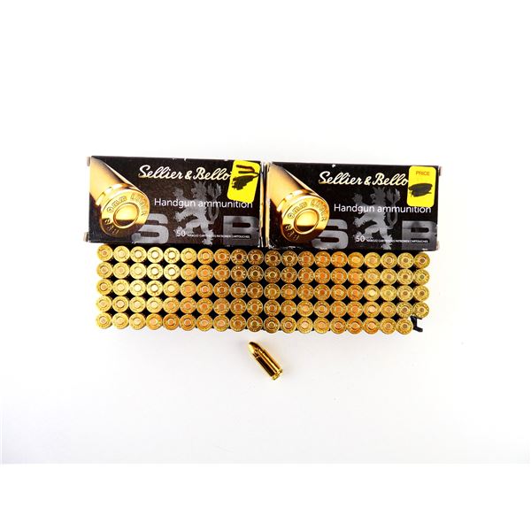 SELLIER & BELLOT 9MM LUGER AMMO LOT