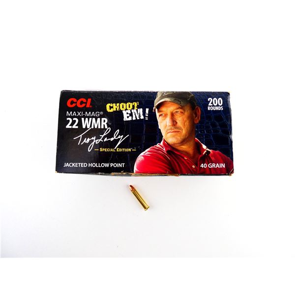 CCI TROY LANDRY SPECIAL EDITION .22 WMR MAXI-MAG AMMO LOT