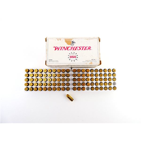 WINCHESTER .40 S&W AMMO AND NON-PRIMED BRASS CASES LOT