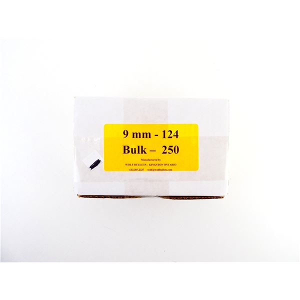 WOLF FACTORY RELOADED 9MM LUGER AMMO LOT