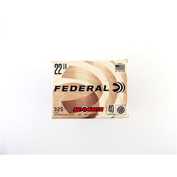 FEDERAL AUTO MATCH .22 LR AMMO LOT