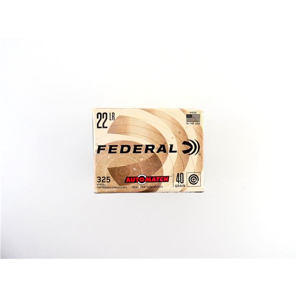 FEDERAL AUTO MATCH .22 LR AMMO LOT