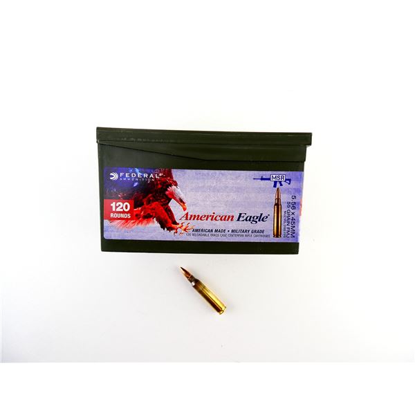 FEDERAL AMERICAN EAGLE 5.56X45MM AMMO LOT