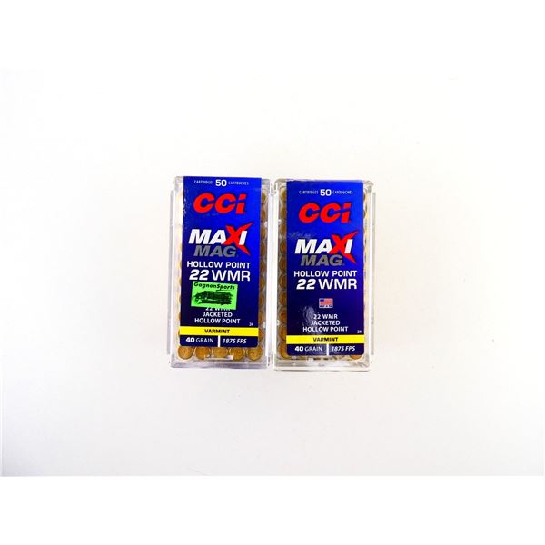 CCI MAXI MAG .22 WMR AMMO LOT