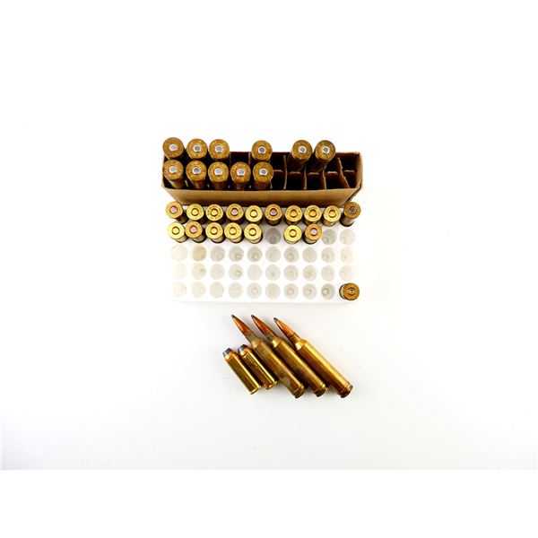 ASSORTED 7MM REM MAG AND .44 REM MAG AMMO / NON-PRIMED BRASS CASE LOT