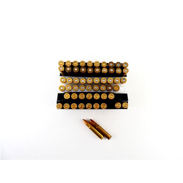 ASSORTED .35 REM AMMO AND NON-PRIMED BRASS CASES LOT