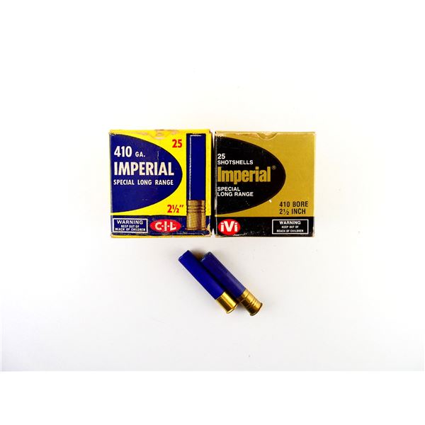 ASSORTED IMPERIAL .410 GAUGE 2 1/2" SHOT SHELL AMMO LOT