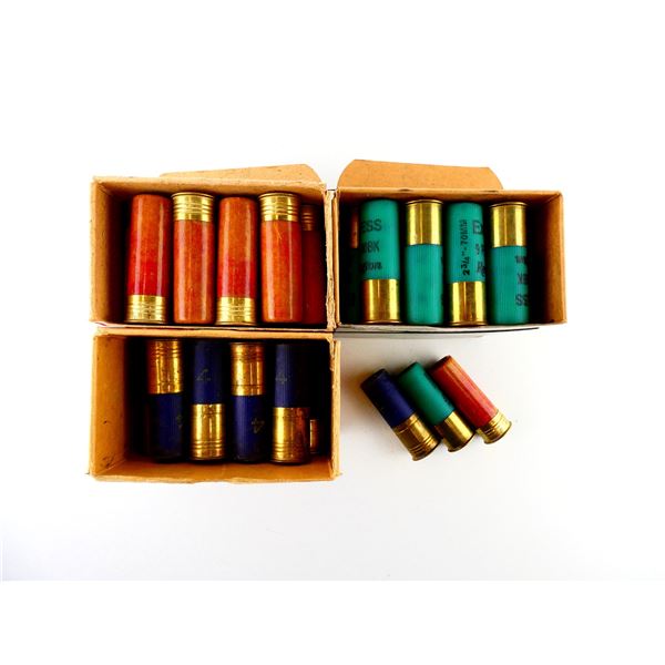 ASSORTED 12 GAUGE 2 3/4" SHOT SHELL AMMO LOT