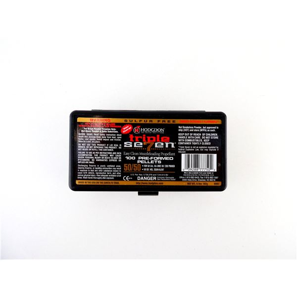 HODGDON TRIPLE SEVEN PRE-FORMED PELLETS FOR .50 CALIBER MUZZLELOADERS LOT