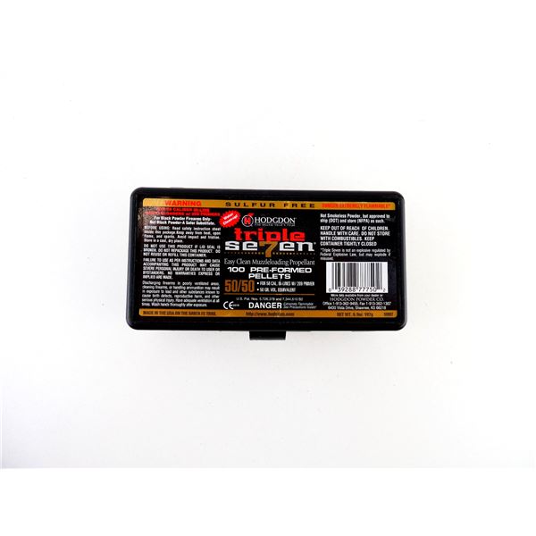 HODGDON TRIPLE SEVEN PRE-FORMED PELLETS FOR .50 CALIBER MUZZLELOADERS LOT
