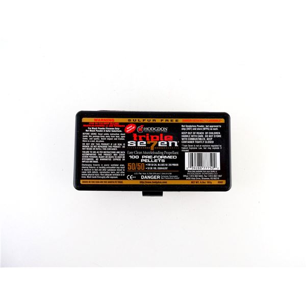 HODGDON TRIPLE SEVEN PRE-FORMED PELLETS FOR .50 CALIBER MUZZLELOADERS LOT