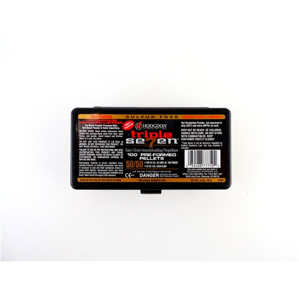 HODGDON TRIPLE SEVEN PRE-FORMED PELLETS FOR .50 CALIBER MUZZLELOADERS LOT