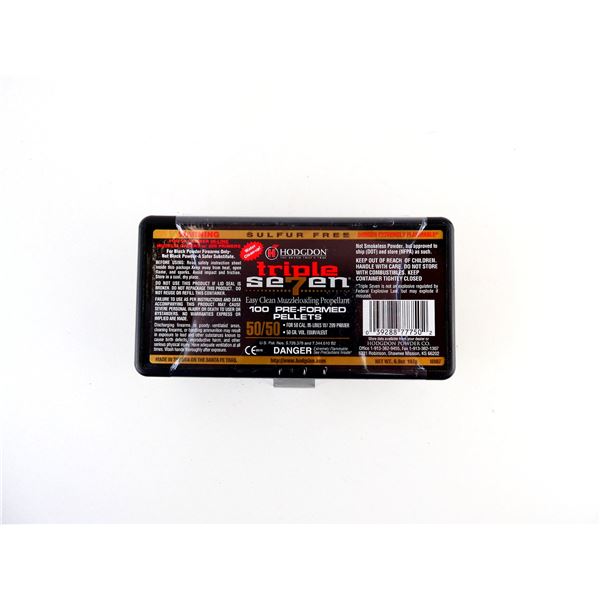 HODGDON TRIPLE SEVEN PRE-FORMED PELLETS FOR .50 CALIBER MUZZLELOADERS LOT