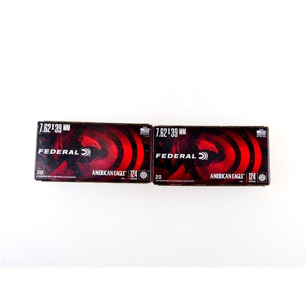FEDERAL 7.62X39MM AMMO LOT