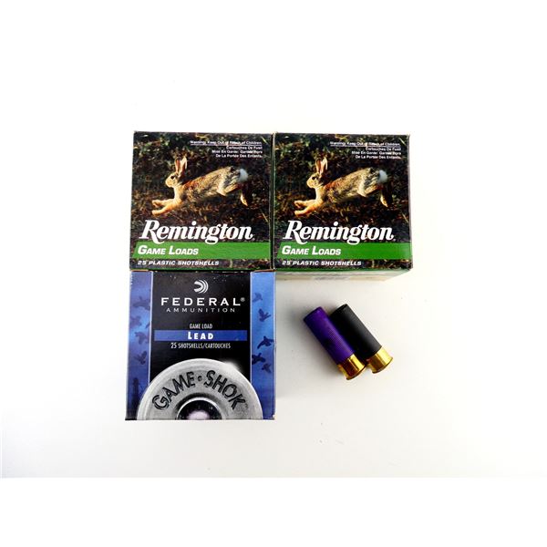 ASSORTED REMINGTON AND FEDERAL 16 GAUGE 2 3/4" SHOT SHELL AMMO LOT