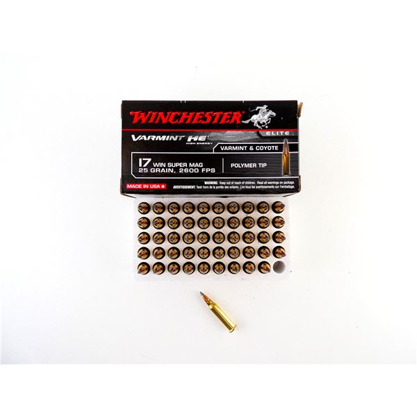 WINCHESTER .17 WIN SUPER MAG AMMO LOT