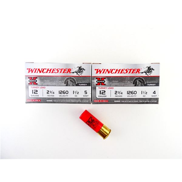 WINCHESTER 12 GAUGE 2 3/4" SHOT SHELL AMMO LOT