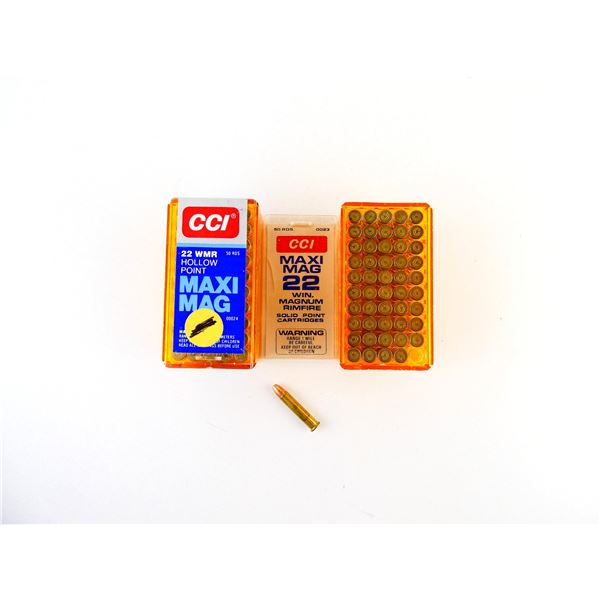 ASSORTED CCI .22 WMR MAXI MAG AMMO LOT