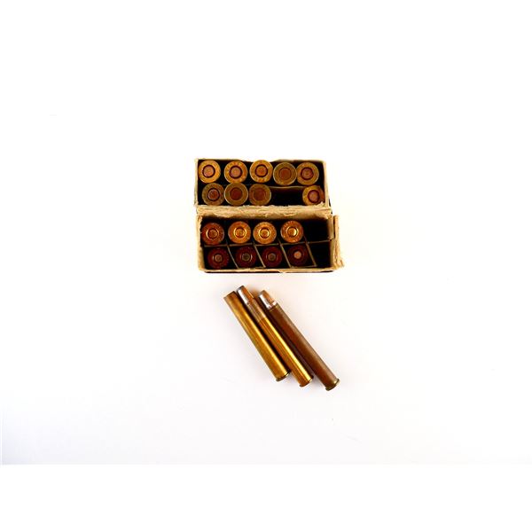 ASSORTED 9.3X72R AMM AND PRIMED BRASS CASES LOT