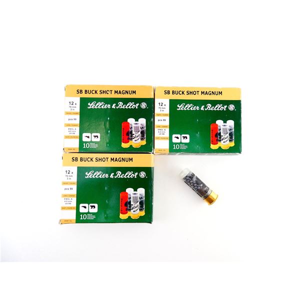 SELLIER & BELLOT 12 GAUGE 3" MAG SHOT SHELL AMMO LOT