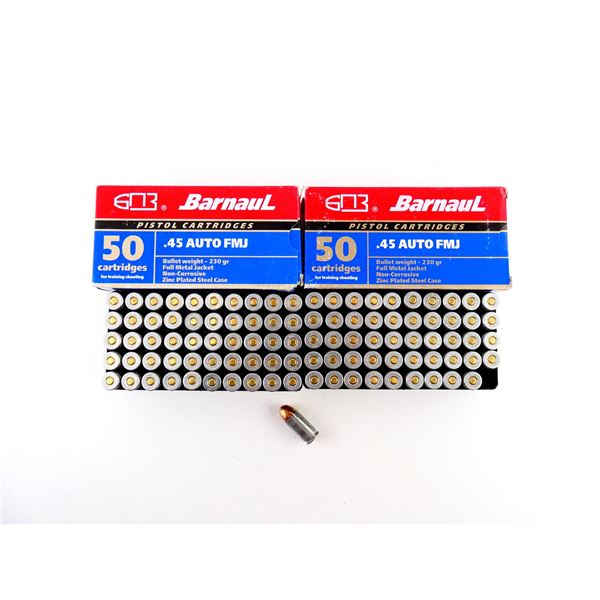 BARNAUL .45 AUTO AMMO LOT