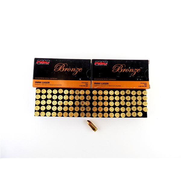 PMC 9MM LUGER AMMO LOT