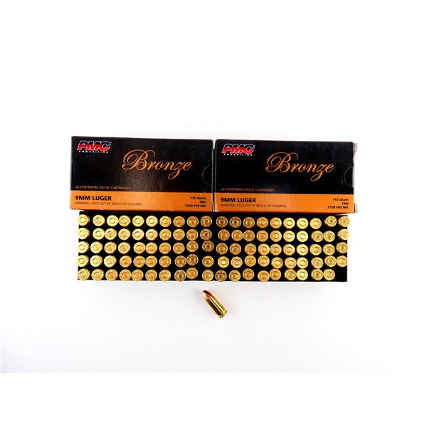 PMC 9MM LUGER AMMO LOT