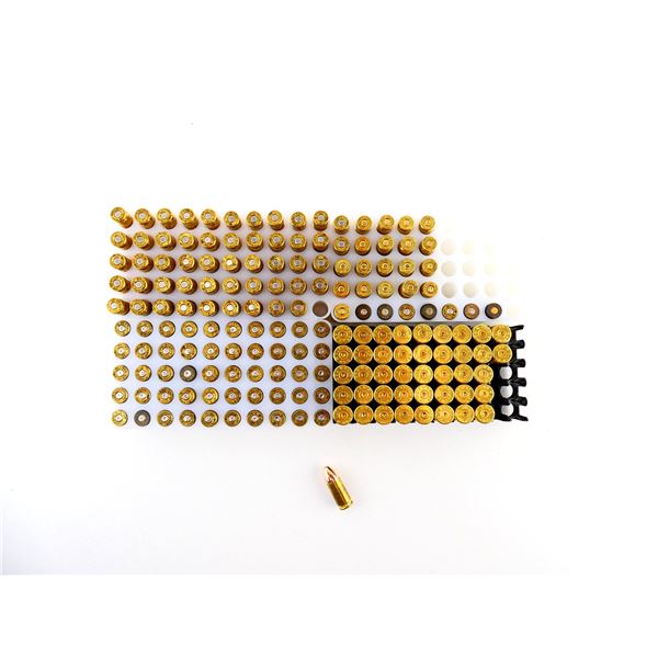 ASSORTED 9MM LUGER AMMO AND ASSORTED NON-PRIMED BRASS CASES LOT