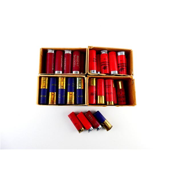 ASSORTED 12 GAUGE 2 3/4' SHOT SHELL AMMO LOT