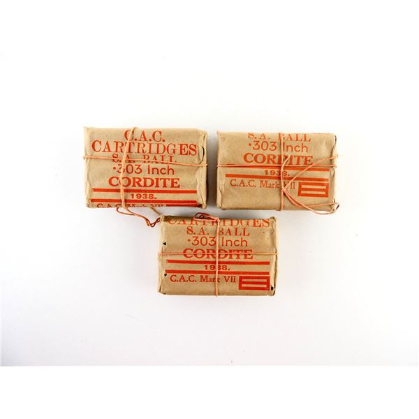 CANADIAN MILITARY .303 INCH BALL CORDITE AMMO LOT