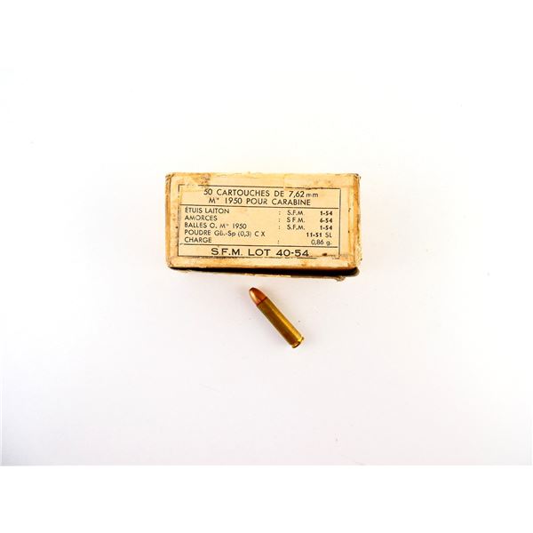 FRENCH MILITARY 7.62MM (.30) M1 CARBINE AMMO LOT