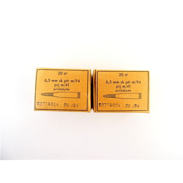 SWEDISH MILITARY 6.5X55MM AMMO LOT