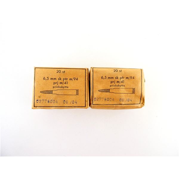 SWEDISH MILITARY 6.5X55MM AMMO LOT