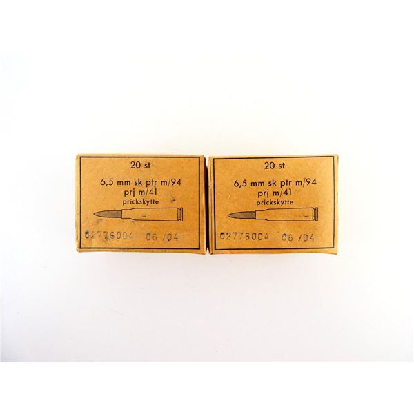 SWEDISH MILITARY 6.5X55MM AMMO LOT